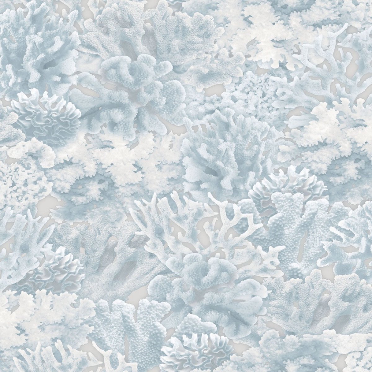 Homestyle - Behangpapier - Koraal - Behang - Lichtblauw- 0,53 x 10 M.