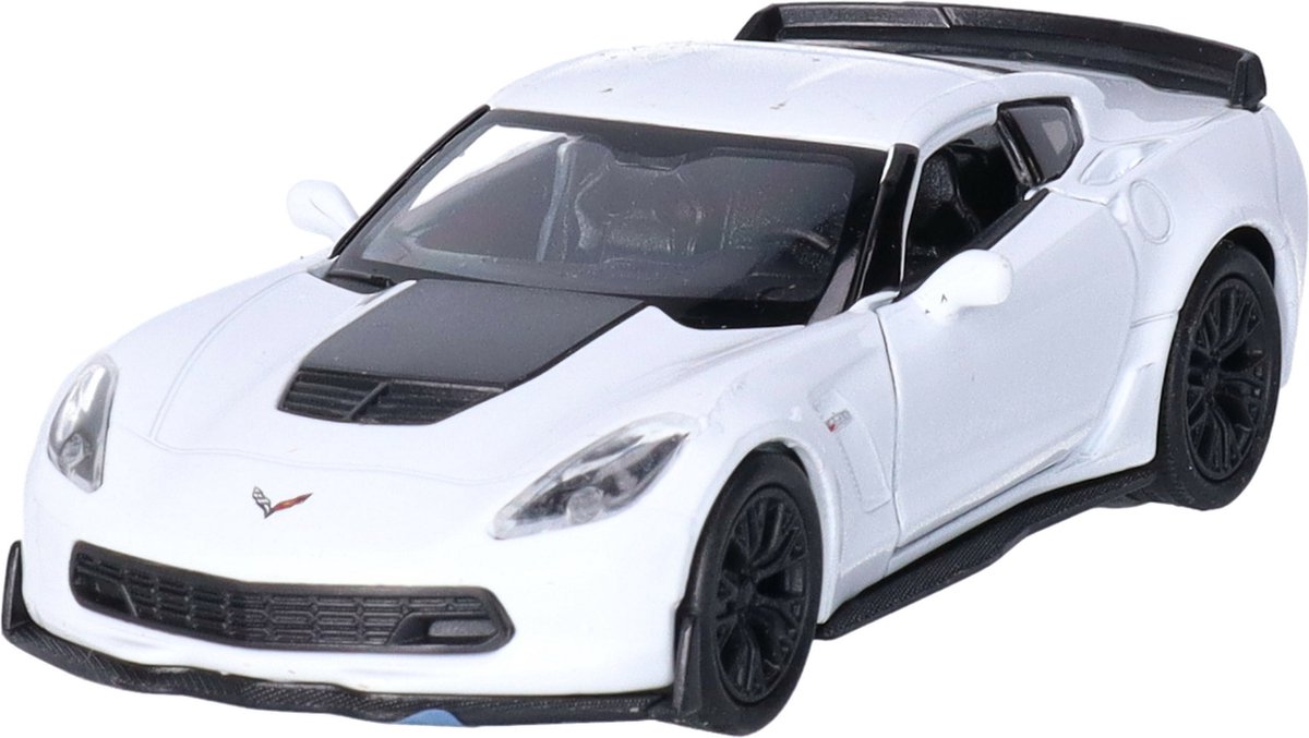 Welly Speelgoed Chevrolet auto wit die-cast metaal 11 cm Model Corvette