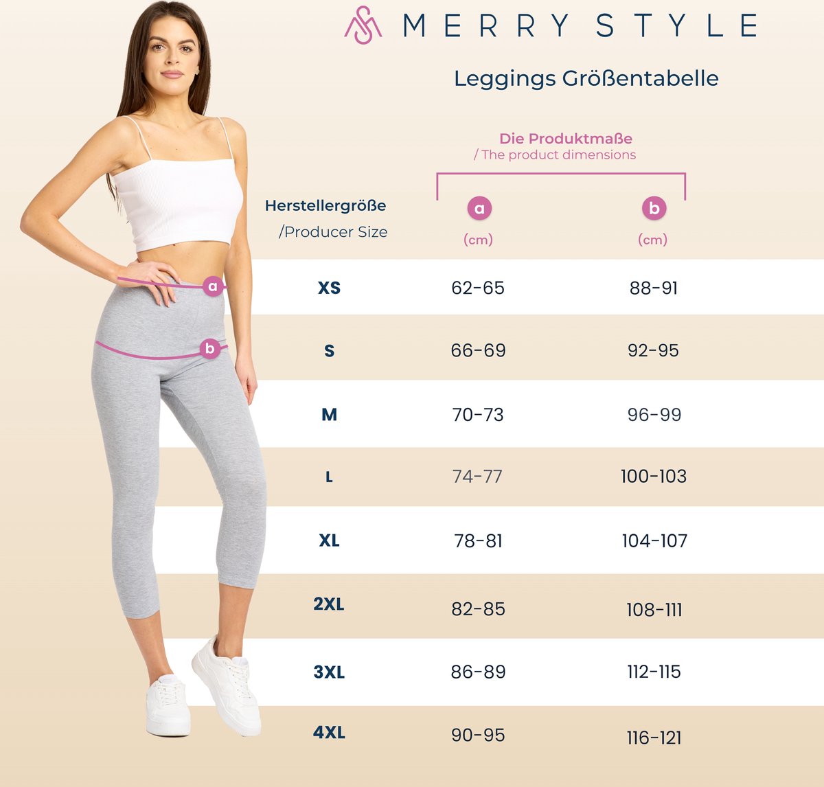 Merry Style MS-MS10-224-LE Dames Leggings met Kant - Sport - Vrijetijdsbroek - 7/8 Lengte - Viscose - Grafiet - M