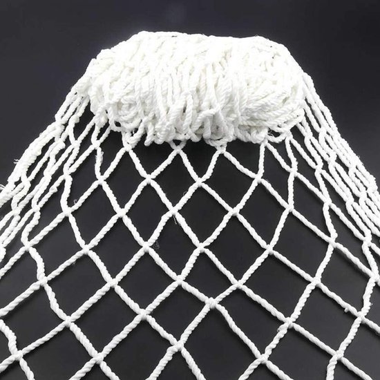 Wit veiligheidsnet voor kinderen, beschermend net, 5 cm fijnmazig net voor kinderen, huisdieren, speelgoed, net tegen vallen van balkon, trapleuning, buitenterras, net voor hek (Maat: 2 x 3 m