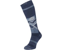 Snow Peak Heren Skisokken Klasse 1 Merinowol Blauw