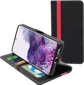 ebestStar - Hoes voor Samsung Galaxy S20+, S20+ 5G, Wallet Etui, Book case hoesje, Zwart, Rood