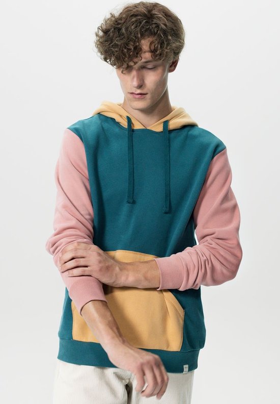 Sissy-Boy - Donkergroene colourblock hoodie