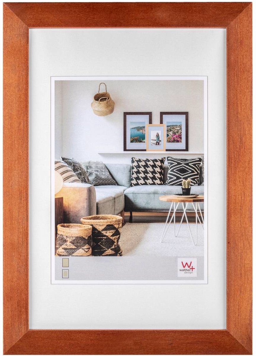 Walther Nizza - Houten lijst - Fotoformaat 10x15 cm - Walnoot