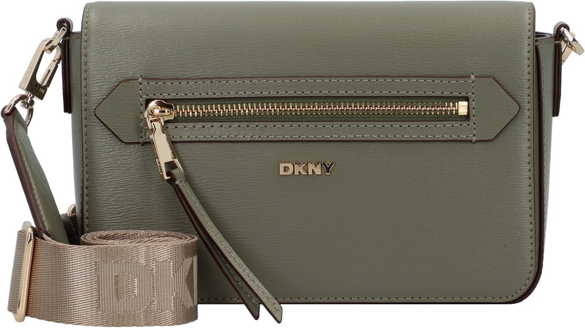DKNY schoudertas Bryant Ave Flap Crossbody Bag Olive olijfgroen
