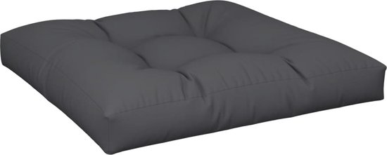 Decoways - Palletkussen 120x80x12 cm stof crèmekleurig
