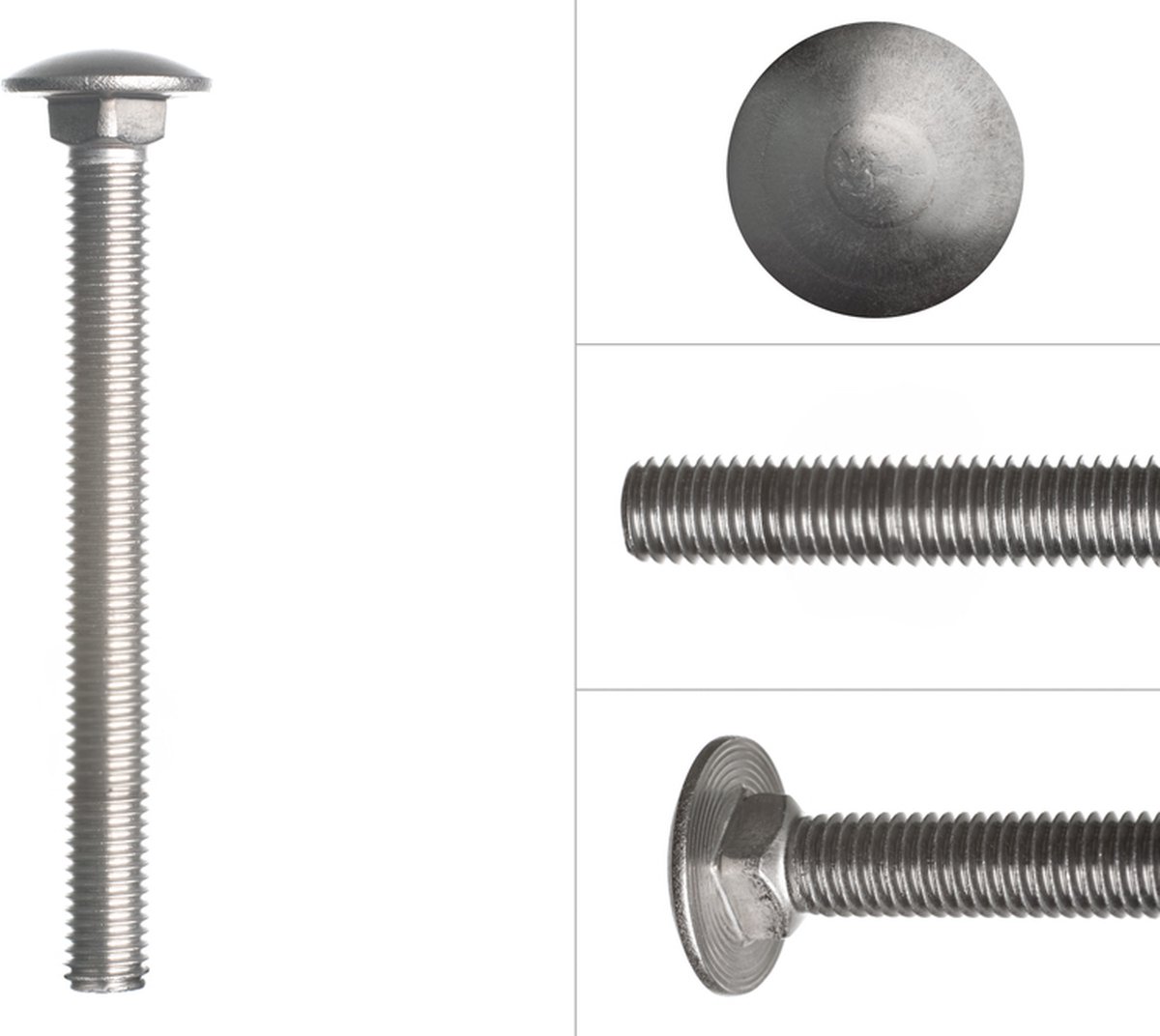 Wovar Slotbouten RVS M10 x 110 mm | 25 stuks