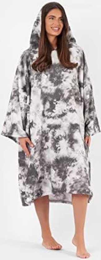 Dreamscene Veranderende badjas handdoek poncho, volwassen oversized