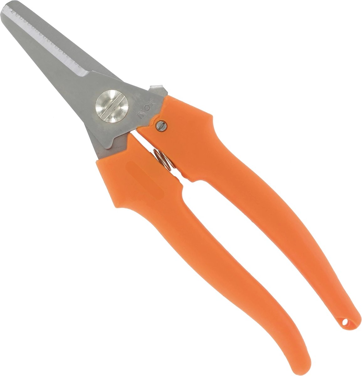 Metallo Hobbyschaar - RVS Bladen - Microvertanding - Vergrendeling - 190 mm - Oranje