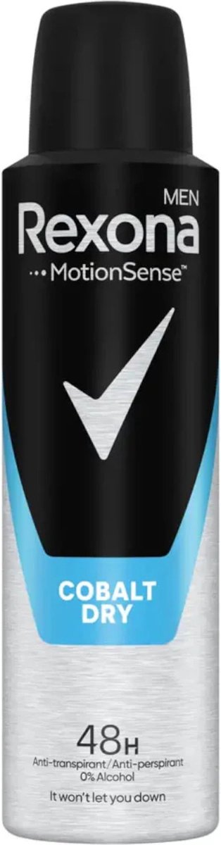 Goedkoopste Rexona Men Dry Cobalt - 150 ml - Deodorant