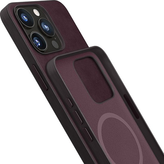 Coque de téléphone 3mk HARDY MagFabric Berry pour Apple iPhone 15 Pro