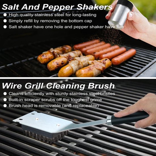 BBQ Grill Outdoor Household Charcoal Grill Large Full Set Stainless Steel Grill Shelf Suitable for Family Gathering Grill