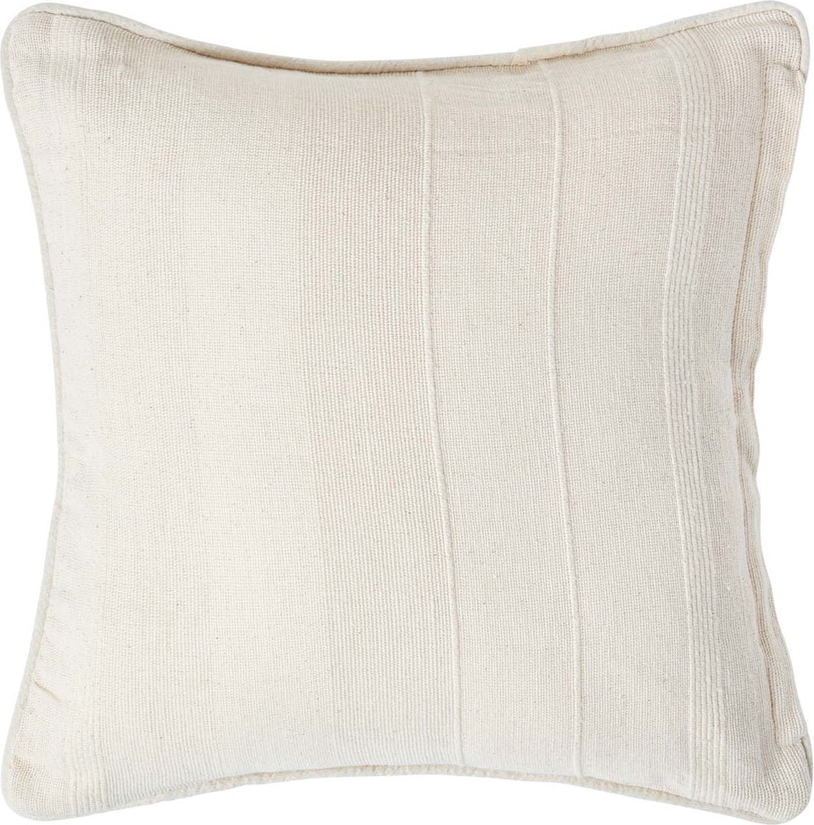 Homescapes Rajput katoenen kussenhoes, natuurlijk wit, 45 x 45 cm