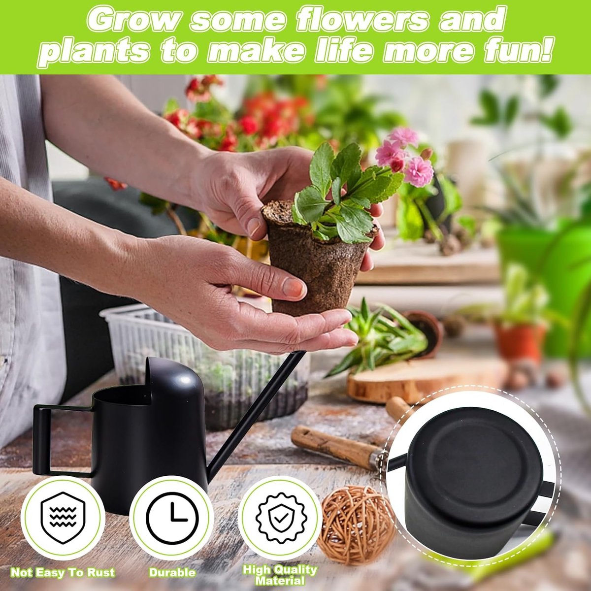 500Ml Water Kan Rvs Gieter Bloem Planten Gieters L 500Ml Water Kan Rvs Gieter Bloem Planten Gieters L