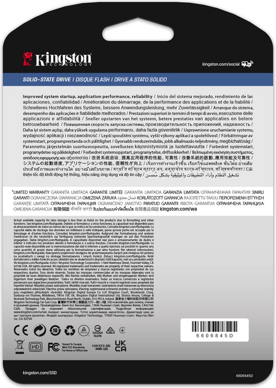 Hard Drive Kingston DC600M TLC 3D NAND 960 GB SSD van Kingston — afbeelding 4