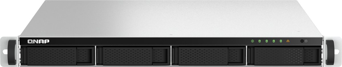 QNAP TS-464U NAS Rack (1U) Intel® Celeron® N5095 8 GB DDR4 QNAP Turbo System Zwart