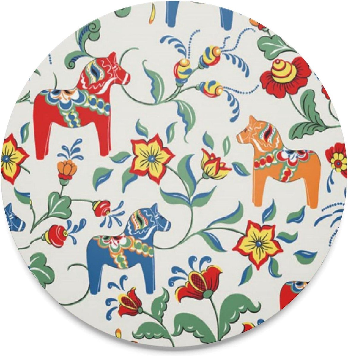 Beige onderzetter Ø 21 cm - Leksand ontwerp - Scandinavisch design