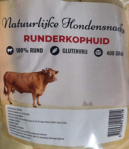 Mascota Vital - Paardenhoofdhuid 200g, 100% paard voor voedingsgevoelige honden, zorgvuldig gedroogd, sensitief, natuurlijke kauwsnack ( paardenhoofdhuid