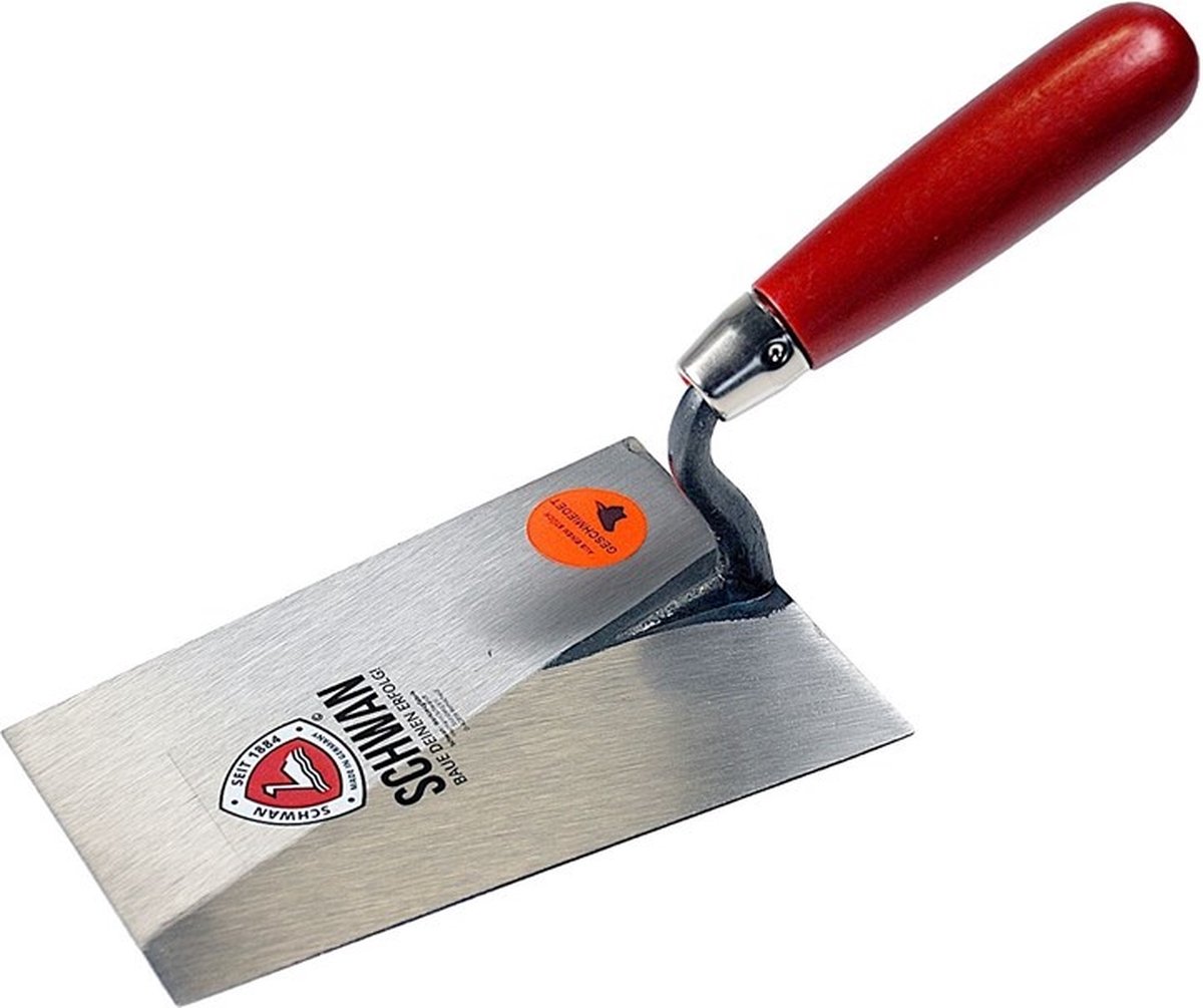 Berner Troffel L.240mm B.80mm roestvrij,m.H-handvat