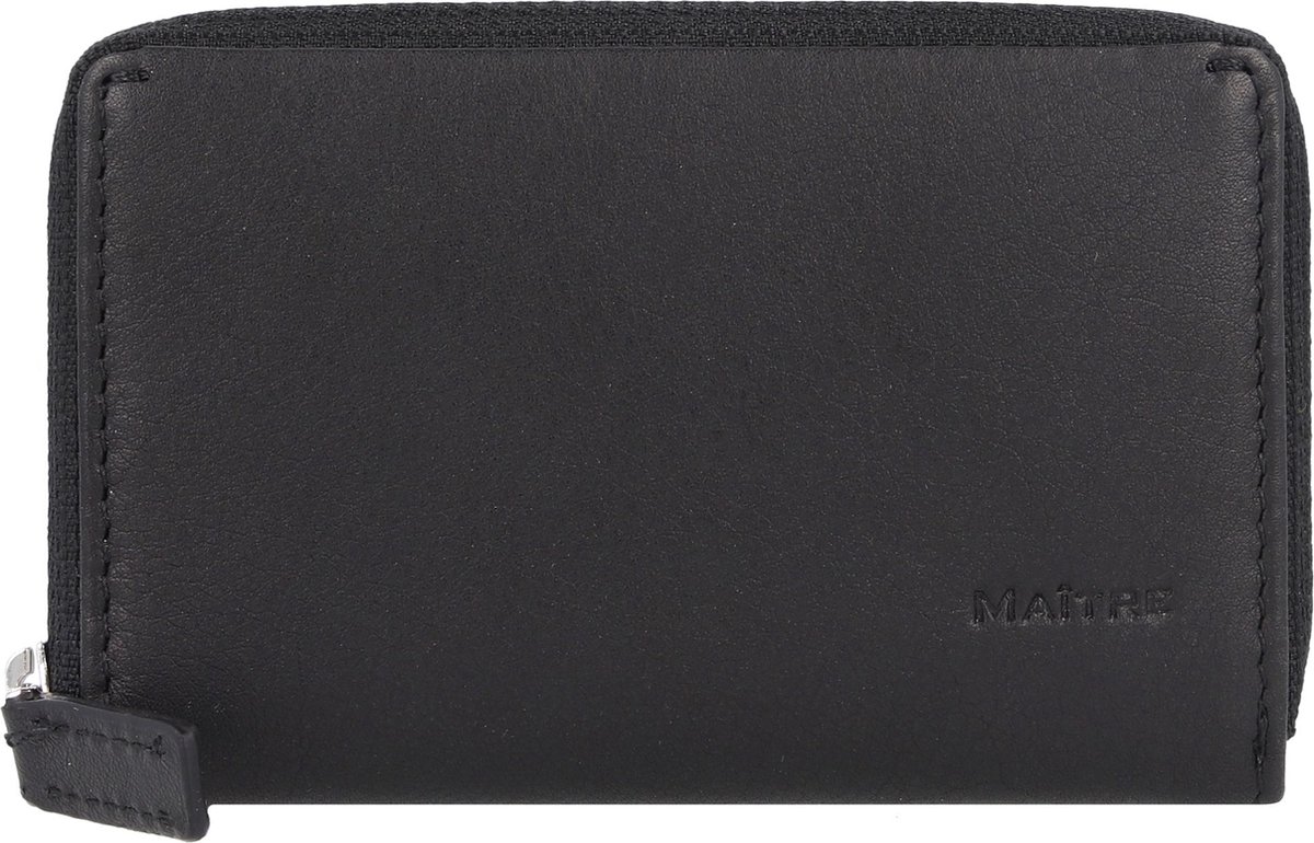 Maître F3 Adobar Kredietkaart etui RFID-bescherming Leer 10.5 cm - 9 Sleuven - black