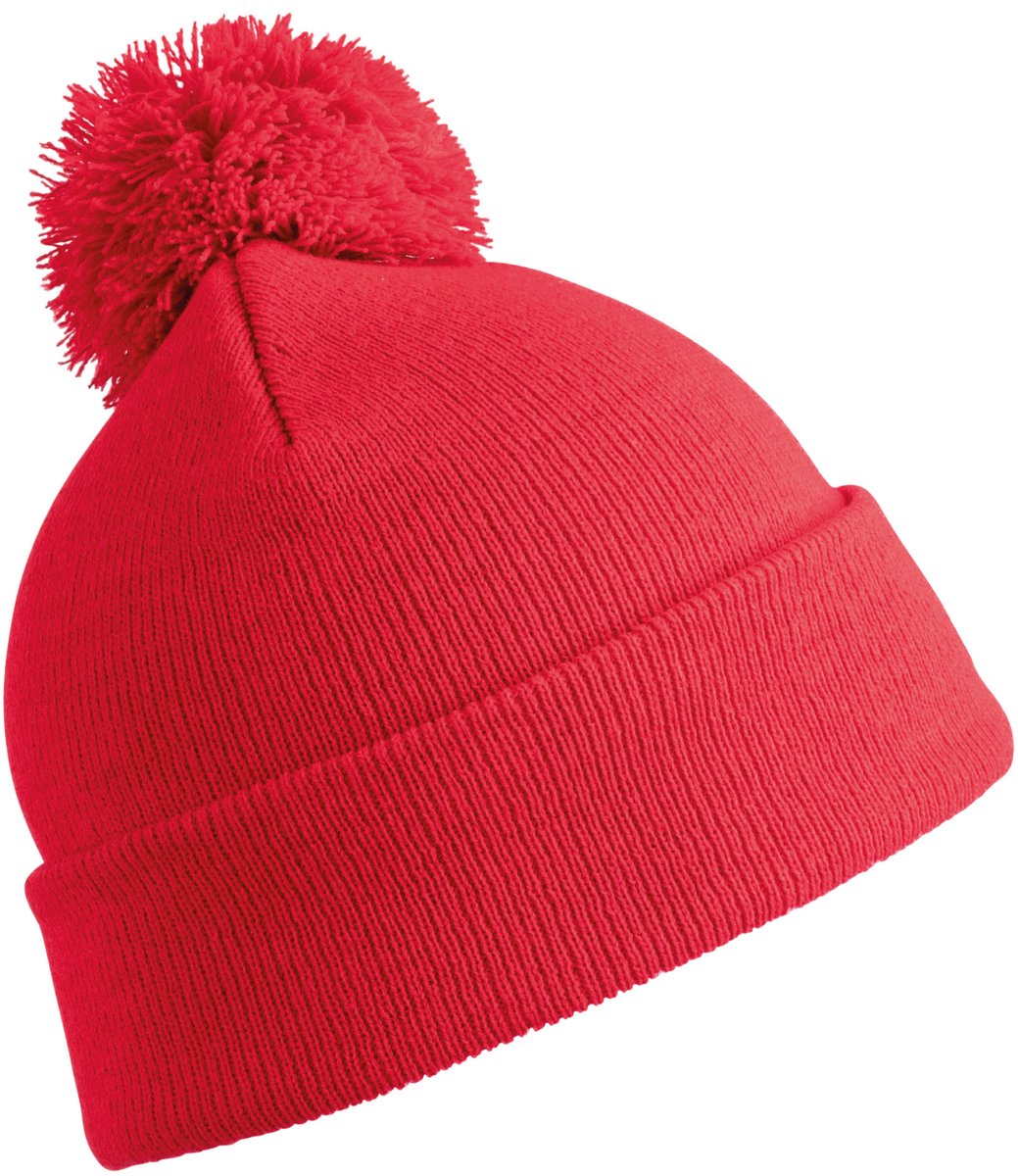 Result Pom Pom Beanie RC028 - Red - One size