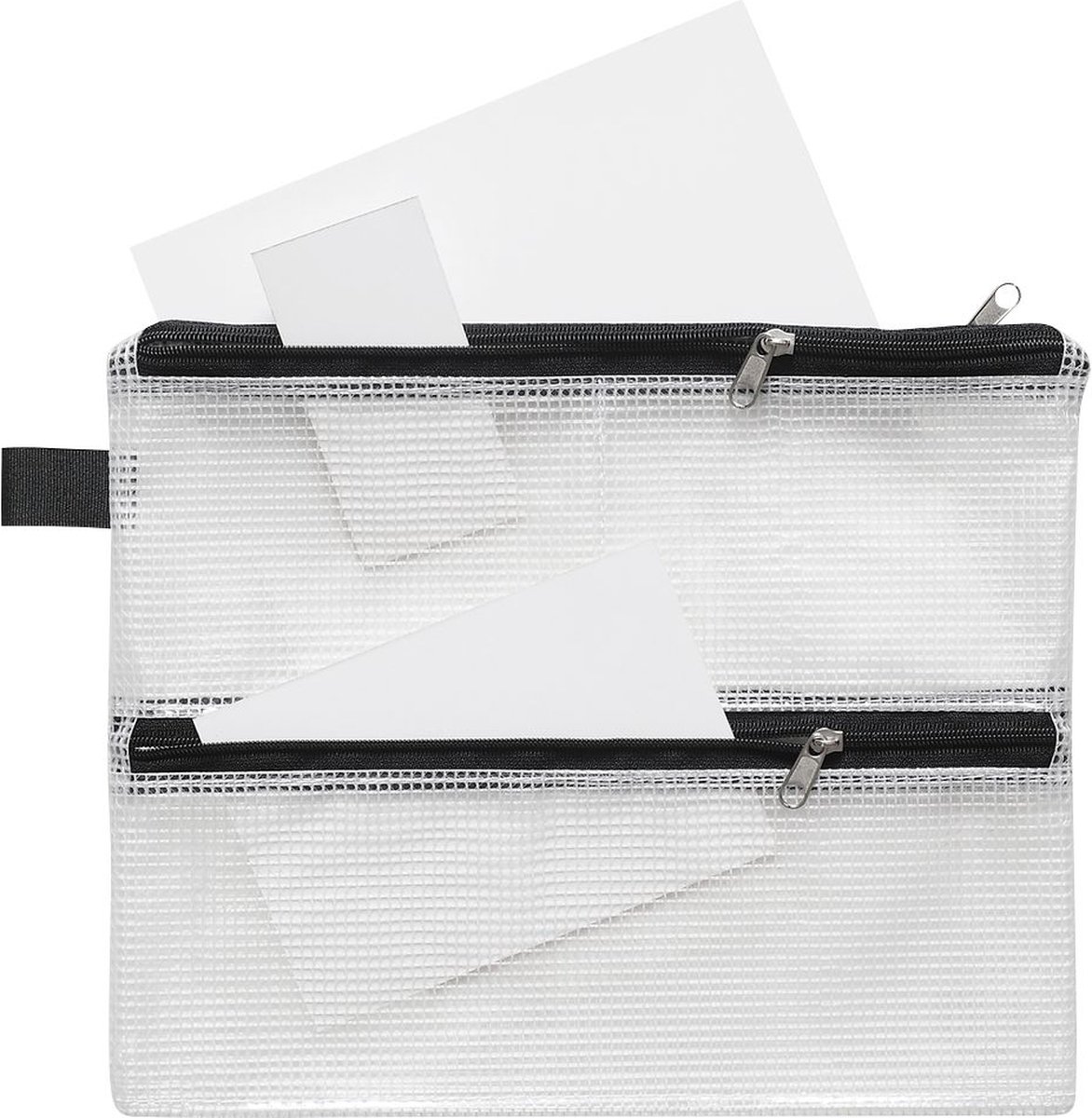 Goedkoopste Ritszakken met vier vakken, A4 of A5, zeer stevig, 10 stuks