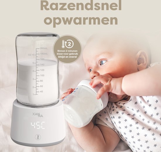 Xanna® Draagbare Baby Flessenwarmer voor Onderweg - Inclusief 1 adapter - Geschikt voor Smalle Hals Dr. Brown's, Difrax, Medela & Nanobebe, AVENT Philips, Chicco & Dodie - Wit van Xanna — afbeelding 5