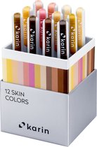 Realbrush PRO Mega Box Plus – 72 Couleurs (dont 12 Fluo) + 3 Mélangeurs – Pinceaux Marqueurs à Encre Fluide, Pointe 4 Mm