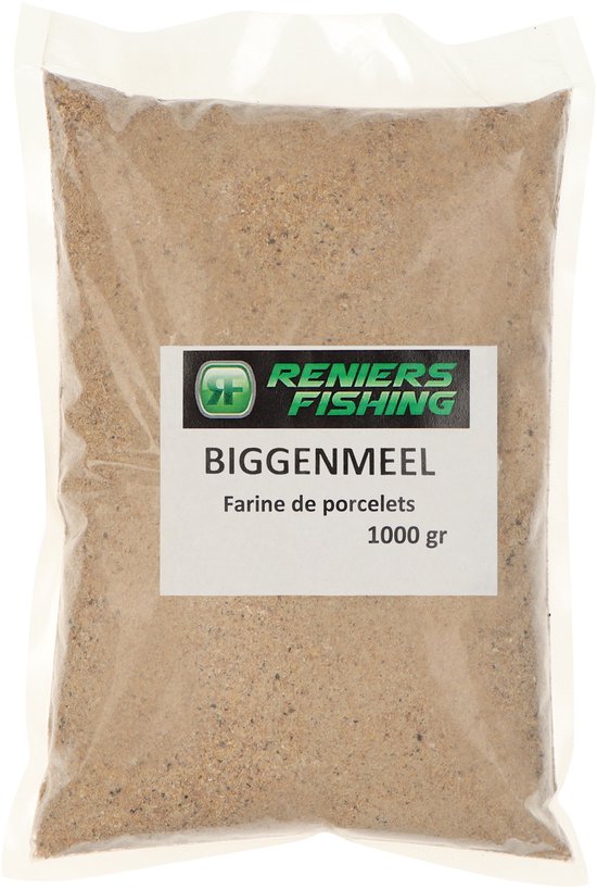 Reniers Fishing Biggenmeel - Voedzaam Meel voor Boiliemixen en Lokvoer - Size : 1 Kilo van Reniers Fishing — afbeelding 2
