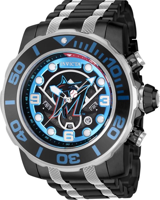 Invicta MLB - Miami Marlins 42786 Quartz Herenhorloge - 58mm