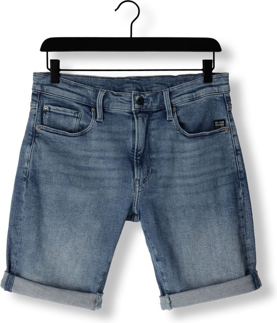 G-Star Raw 3301 Slim Short Broeken Heren - Blauw - Maat 29