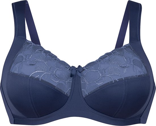 Anita Women's Comfort Bra Sophia 5808 - Non-Wired, Moulded Cups, Floral Embroidery, Black 46B