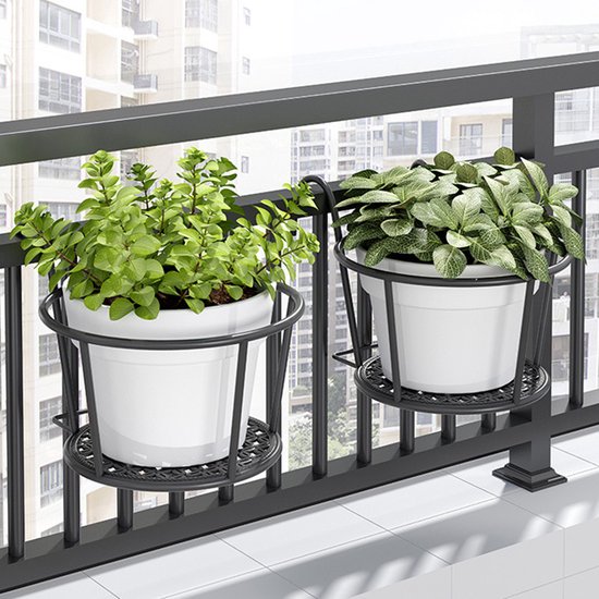 LTLCLZ Muur Plantenbakken Pot 2 Stks, Half Ronde Hars Wandmontage Planter met Drainage voor Indoor Outdoor Muur Opknoping Plant Hangers Mand Container, licht belge, 26cm