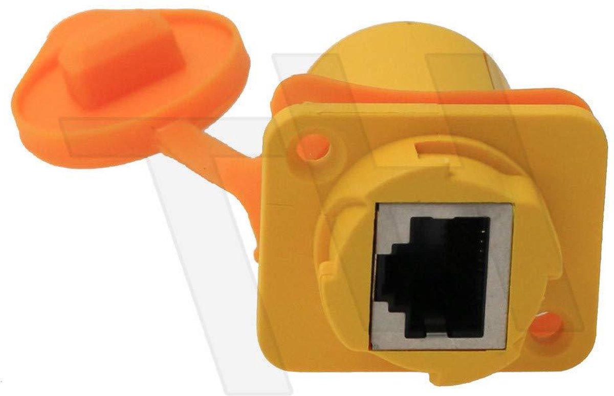 Waterdichte Vrouwelijke RJ45 Connector Socket Panel Achterkant Voor Mount (Recht) - 2sets