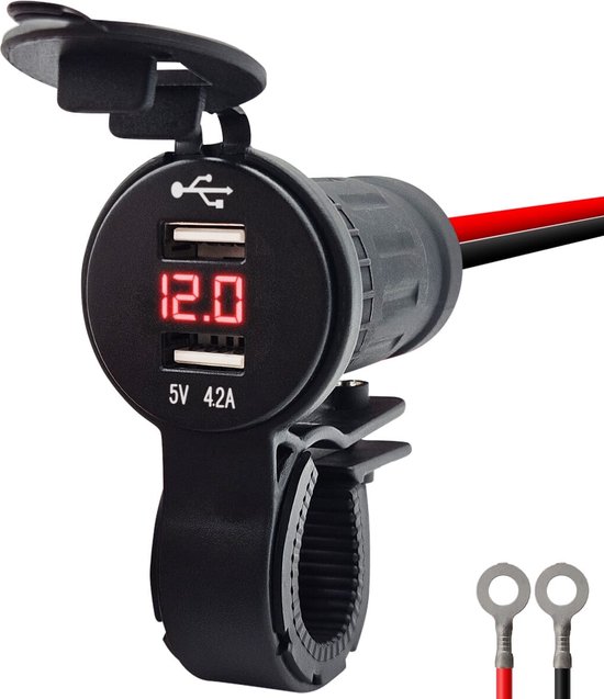 ProRide 12V USB Lader Motor - USB Aansluiting Motor - 2 Poorten - Met ...