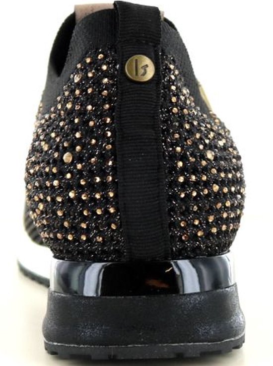 Baskets pour femmes Femme La Strada ® - Simili cuir, Suédine - Zwart - Taille 39