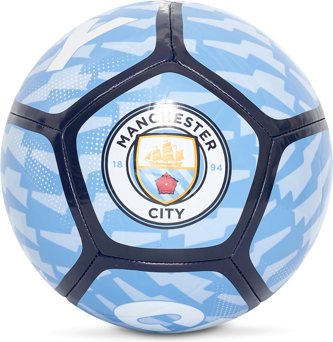 Manchester City logo Voetbal - Maat 5 - Buitenspeelgoed - Sport & Spel - 100% PVC - Kinderen - Officiële Fan Bal