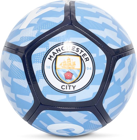 Manchester City logo Voetbal - Maat 5 - Buitenspeelgoed - Sport & Spel - 100% PVC - Kinderen - Officiële Fan Bal