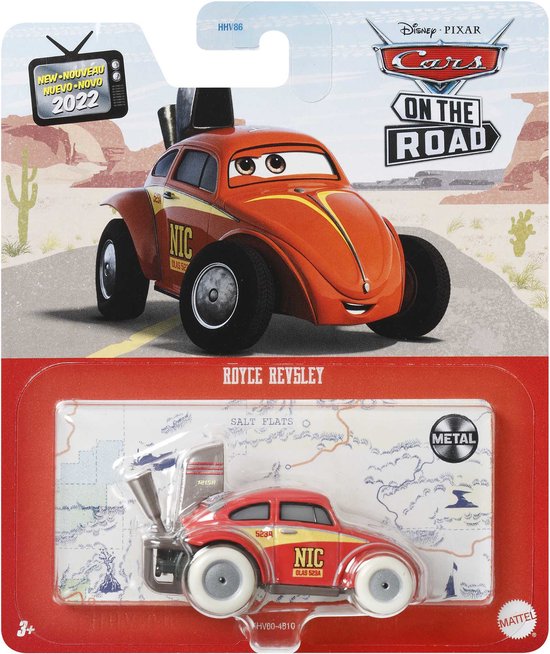 Disney Pixar Cars Disney and Pixar Cars On the Road Royce Revsley, Auto, 3 jaar, Rood van Disney Pixar Cars — afbeelding 4