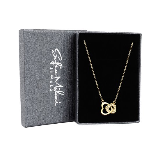 Mooi Zilveren Hart Met Zirkonia Steentje Centraal In Het Hart, Inclusief Ketting - Von Luca Jewelry