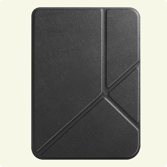 Hoesje Geschikt voor Kobo Clara Colour Hoes Bescherm Hoesje Case Sleep Cover Trifold Met Screenprotector - Hoes Geschikt voor Kobo Clara Colour Hoesje - Zwart van Hoesje  — afbeelding 5