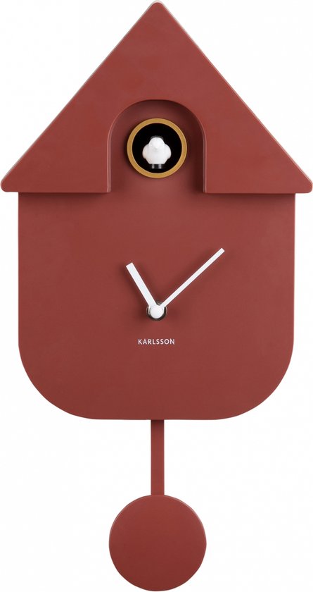 Karlsson Koekoeksklok Modern Cuckoo Metallic - Groen - 21.5x8.5x41cm - Rechthoek - Thermoplast