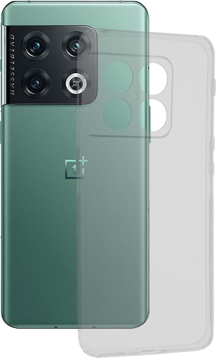 Techsuit Clear Silicone Back Cover hoesje voor OnePlus 10 Pro - Transparant