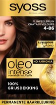 Bol.com Syoss Oleo Intense - Haarverf - 4-86 Fluweelbruin - Voordeelverpakking - 3 Stuks aanbieding