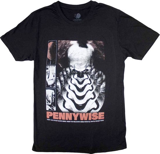 It - Pennywise You'll Never Float Too Heren Tshirt - 2XL - Zwart