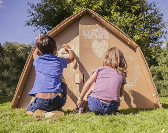 Kartonnen Kartent junior tent 80 cm - 80/160 x 150 x 110 cm - Kartent