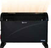 Mesko Elektrische Convector Kachel - Instelbare Thermostaat - 3 Warmtestanden - 2000W - Zwart