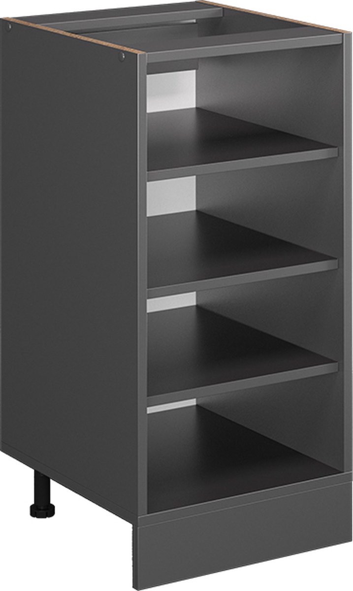 Vicco R-Line Keukenrek – 40 cm WB Marmer Antraciet Antraciet/Antraciet