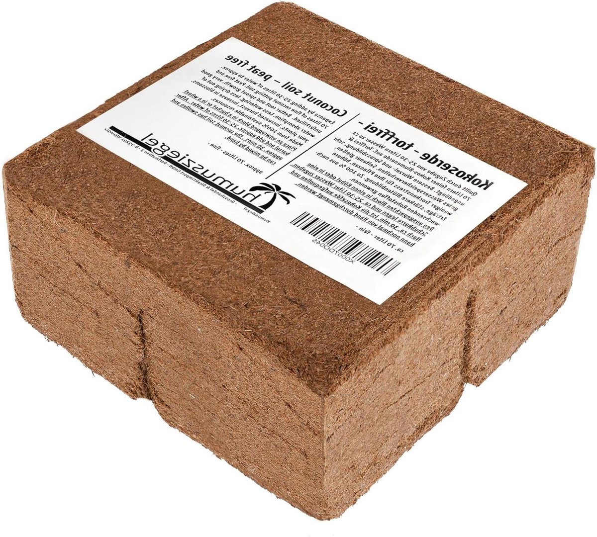 2x kokosaarde voor kamerplanten | 16 liter | 650g 20x5,5x10cm