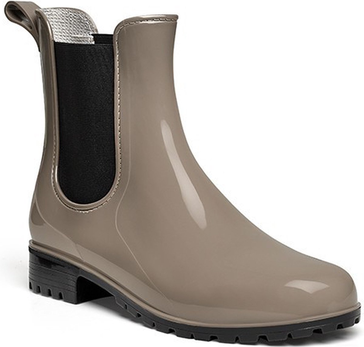 PVC Regenlaars dames Enkellaars merk Import maten 37-41 kleuren of taupe Blauw